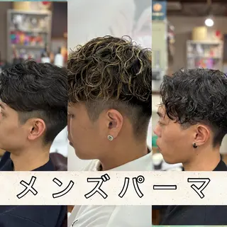 パーマ メンズ 山本 健生のヘアスタイル