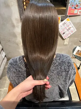 セミロング カラー 似合わせレイヤー/ Wカラー🧸こころのヘアスタイル