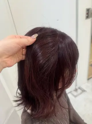 セミロング カラー ダメージレスハイ トーン💖kanonのヘアスタイル