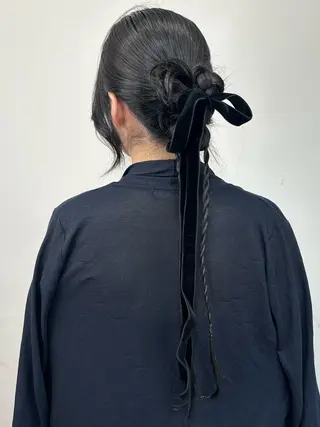 ロング カラー ヘアアレンジ レイヤーカット×髪質 改善🇰🇷シオリのヘアスタイル