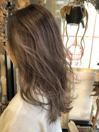 ロング カラー Pia ツボイ ケイタのヘアスタイル