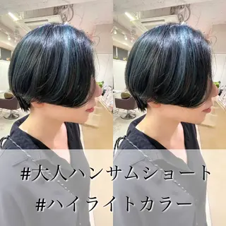 ショート カラー ショート/ボブ/ 透明感カラー/ほのかのヘアスタイル