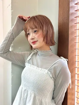 ミディアム カラー ミカ🌟パーマ/ デジタルパーマのヘアスタイル