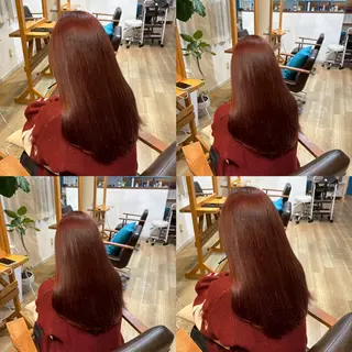 ロング カラー RINNO🌷透明感 カラー/縮毛矯正のヘアスタイル