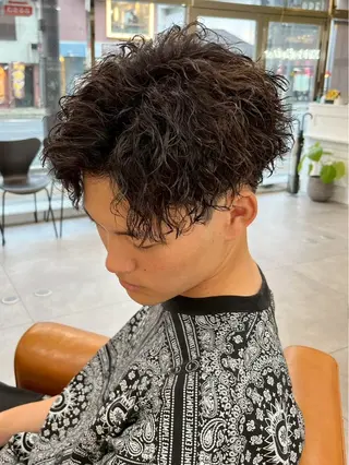 メンズ 京都駅メンズサロン マッシュのヘアスタイル