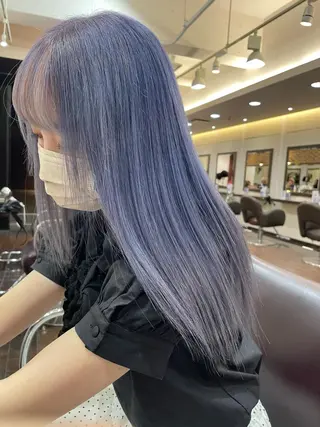ロング カラー aya/小顔レイヤー /柔らかカラーのヘアスタイル