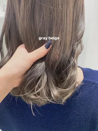 セミロング カラー ブリーチなしWカラー /レイヤー🎀マリノのヘアスタイル