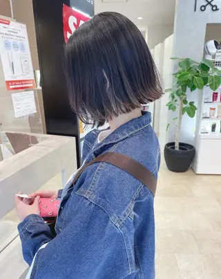 ショート 縮毛矯正ボブ/ 髪質改善/カットのヘアスタイル