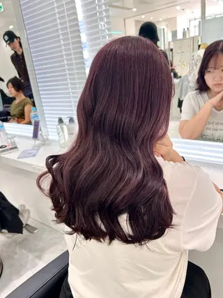 セミロング カラー SHIKI押上 ハラサワアヤカのヘアスタイル