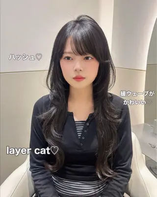 ロング カラー 🩷韓国ヘア/ヨシン モリ🩷Maikaのヘアスタイル