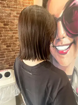 ミディアム カラー パーマ ヘアアレンジ メンズ キッズ ネイル マツエク・マツパ アイブロウ 久木原 ゆりのヘアスタイル