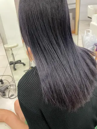 セミロング カラー 吉田一輝 外国人パーマのヘアスタイル