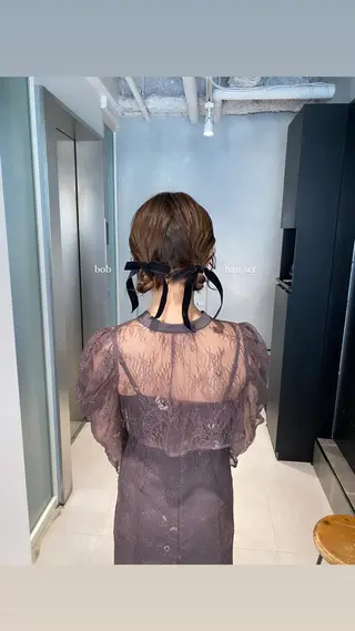 ショート ヘアアレンジ マンツーマン半個室 tamuraのヘアスタイル