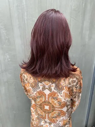 ミディアム カラー 大人かわいい💍🤍 ボブ/ショートボブのヘアスタイル