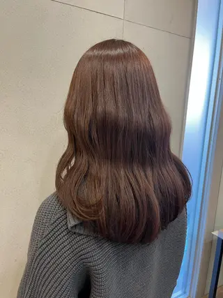 ミディアム おせ ちさとのヘアスタイル