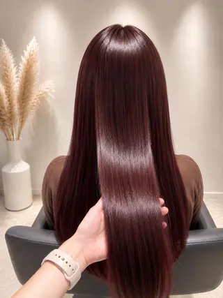 ロング カラー 井上 未悠のヘアスタイル
