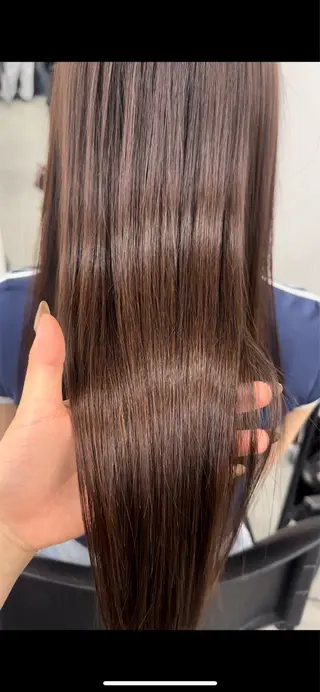 ロング 艶髪ハイトーンカラー 渋谷🎀ririkaのヘアスタイル