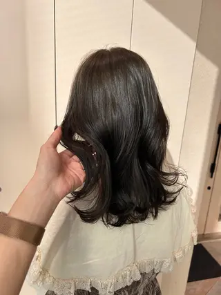 ミディアム カラー 暖色系カラー/オリー ブカラー💚宮城のヘアスタイル