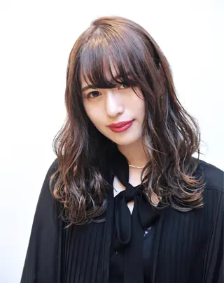 セミロング カラー パーマ ディレクター ノナカのヘアスタイル