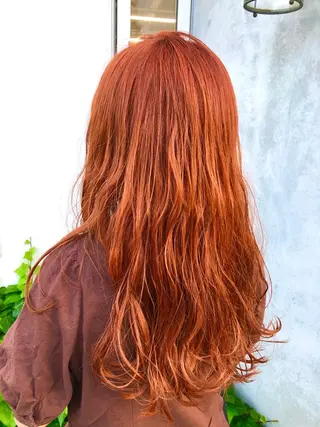 ロング カラー パーマ カノエ 松江学園店のヘアスタイル