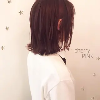 ミディアム カラー 市川 千夏のヘアスタイル