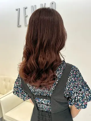 ロング パーマ デジタルパーマ 🌀ボブ　萩原　龍のヘアスタイル