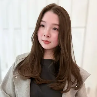 ロング カラー 梅田美容室/レイヤー /ベージュ/miyuのヘアスタイル