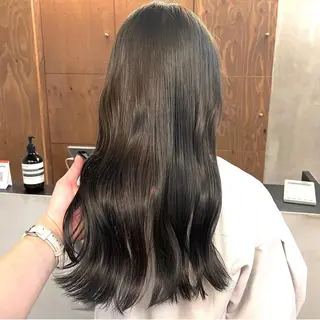 ロング カラー パーマ ヘアアレンジ メンズ ネイル マツエク・マツパ アイブロウ 前川 朋香のヘアスタイル