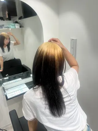 セミロング カラー 似合わせスタイル☁️ 堀内志茉🍀のヘアスタイル