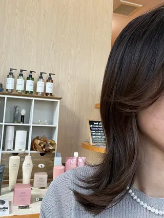 セミロング 中村遥香 ☺︎ママ美容師のヘアスタイル