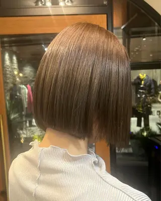 ショート カラー 神戸ボブ✂️ ioe三宮/田 伸佳のヘアスタイル