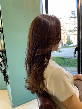 ロング 末石 智のヘアスタイル