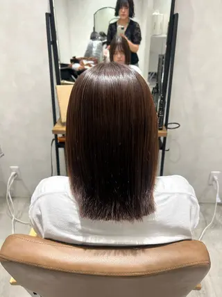 セミロング 梅田/ナチュラル/ 髪質改善/アヤカのヘアスタイル