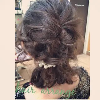 ミディアム カラー ヘアアレンジ _WHITE高槻店 yusukeのヘアスタイル
