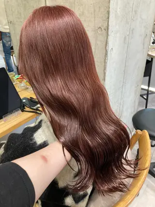 セミロング ✨色持ちの良い艶 カラー✨蟹江真世のヘアスタイル