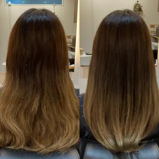ロング カラー 濱本 浩安のヘアスタイル