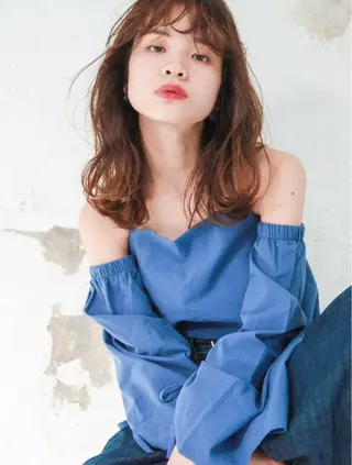 ミディアム カラー ヘアアレンジ 美髪.艶髪.髪質改善 LoLo.サリのヘアスタイル