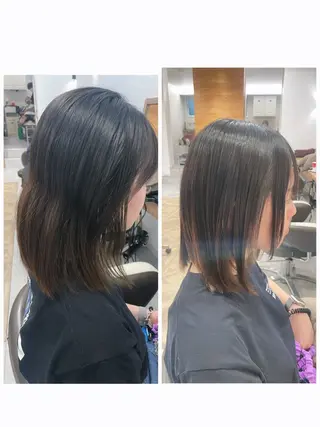 ミディアム パーマ やまこし 美裕樹のヘアスタイル