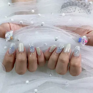 ネイル パーツ全部¥110 サロンミミのネイルデザイン