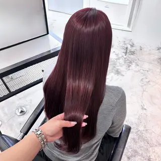 セミロング カラー ヘアアレンジ 🎀モテ暖色× エクステ🎀あかりのヘアスタイル