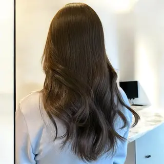 ロング カラー ヘアアレンジ 韓国ヘア/レイヤー 顔周りカット/ユキナのヘアスタイル