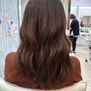 セミロング パーマ 【髪質改善】 美髪/久岡徹也のヘアスタイル