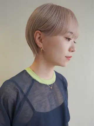 ショート nico TOKYO 渋谷所属・ブリーチ　ハイトーン 特化🌈フジタハルキのヘアスタイル