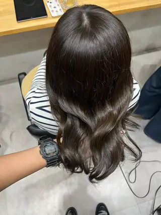 ロング カラー ブリーチなし 暖色カラー/井上あいのヘアスタイル