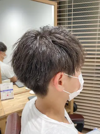 メンズ ハイライト⭐️上野 高広のヘアスタイル