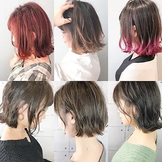 ミディアム カラー 美髪専門サロン kazuのヘアスタイル
