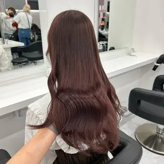 セミロング カラー ヘアアレンジ mai🍑暖色カラー /レイヤー💖のヘアスタイル