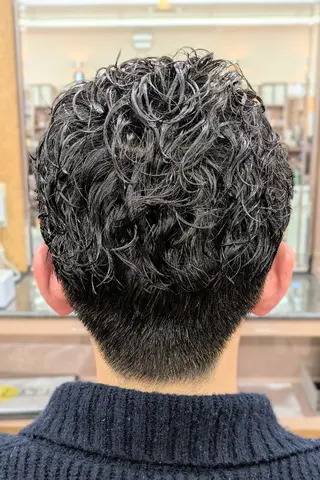 ショート パーマ 理容プラージュ燕三条 福井のヘアスタイル