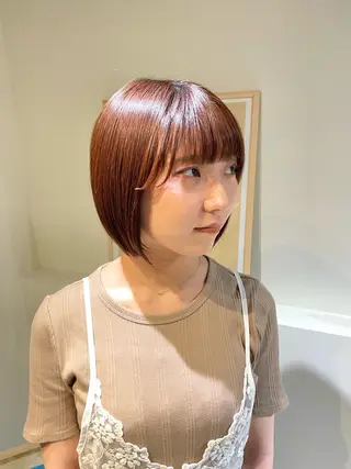 ショート カラー 髪質改善マスター 長尾勇弥/梅田中津のヘアスタイル