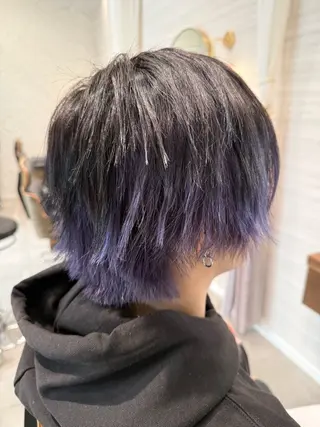 カラー メンズ 長谷川 紗羅のヘアスタイル